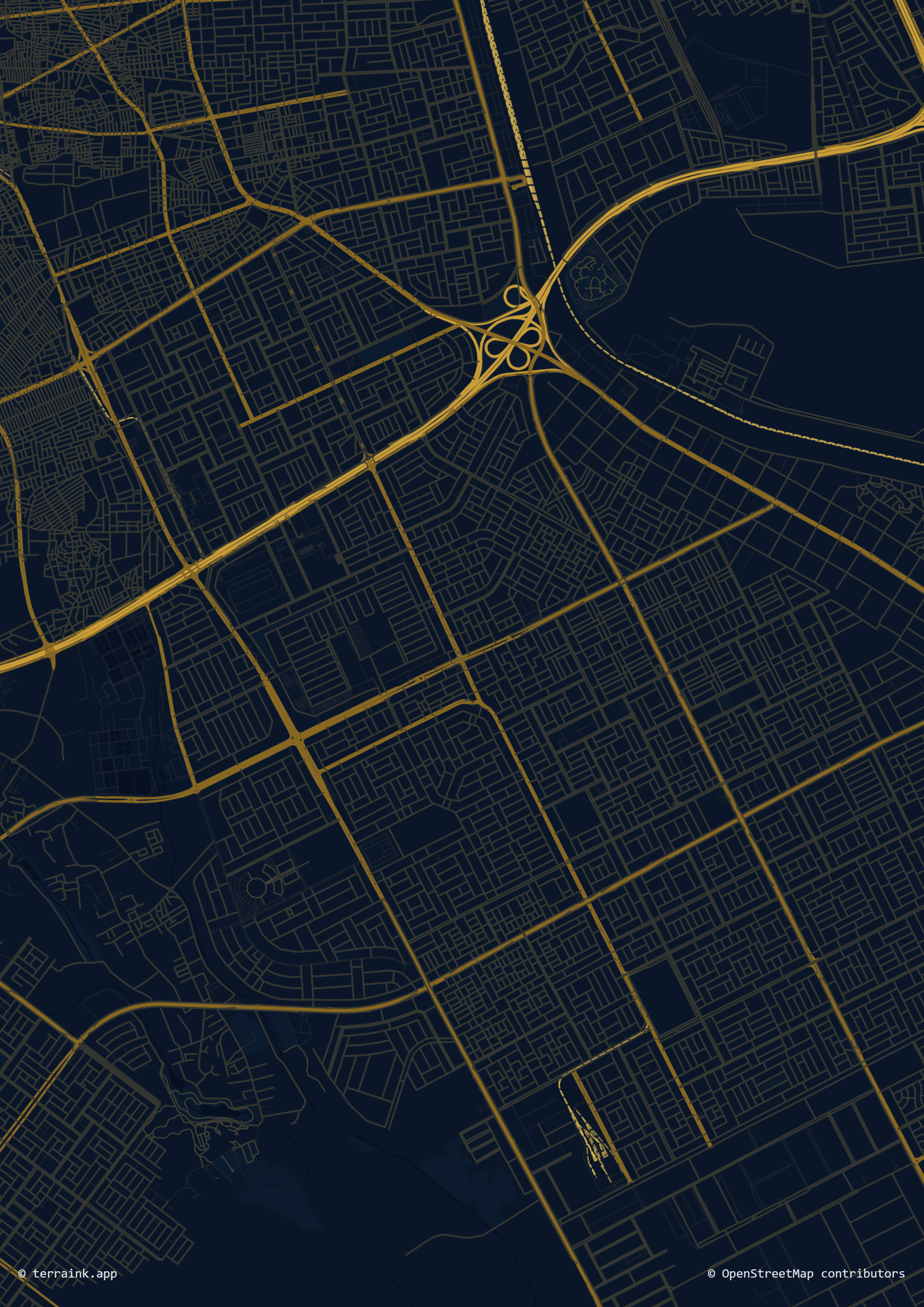 خريطة موقع المنظومة الخليجية للصناعة — الرياض، حي العزيزية، شارع المشهدي
